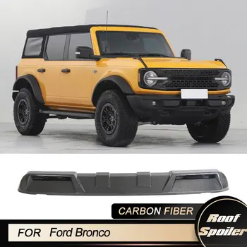 Автомобилни предни покривни спойлерни крила за Ford Bronco Sport Utility 2D 4D 2021 2022 Преден покривен прозорец Lip Wing Spoiler Carbon Fiber