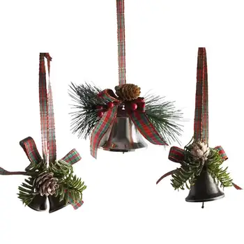Реколта Коледа Jingle Bells Прозорец Мемориални орнаменти Коледно дърво Висящи висулка Craft Bell Ornament Начало Коледна украса
