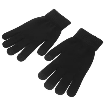 Point пръсти плетени ръкавици мъжки дами жени прежда топло за жени студено време