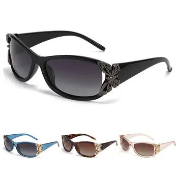 Увийте около поляризирани слънчеви очила Футуристичен дизайн на пеперуда UV400 защита спортни слънчеви очила Y2K нюанси за жени