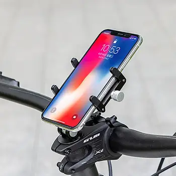 Държач за телефон за велосипеди Удароустойчив анти-надраскване алуминиева сплав планински път велосипед навигация фиксирана седалка скоба