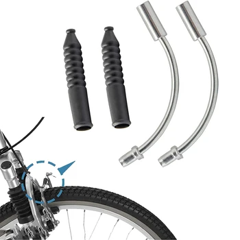 V велосипед спирачка юфка кабел ръководство тръба алуминиева спирачка кабел завой тръба и гумени ботуши за път планински велосипед тел