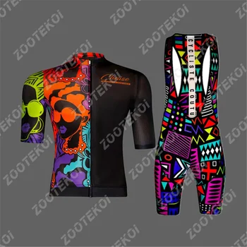 Chaise Pro Team Jersey Set Мъжко облекло за колоездене Комплект с къс ръкав Състезателна езда Униформа Летен шосеен велосипед Ropa Ciclismo Hombre 2022