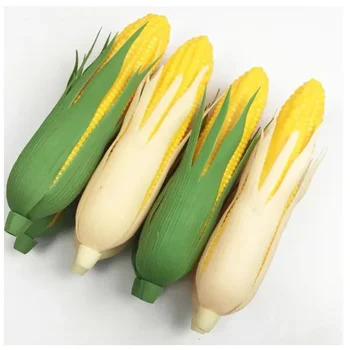 Симулиран модел на царевица Изкуствени зеленчукови декорации Витрина на магазин дисплей фалшива царевица ранно преподаване подпори изкуствени храни модел