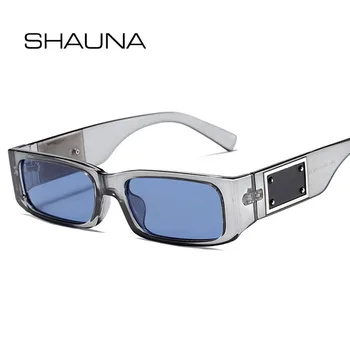 SHAUNA Fashion Малки правоъгълни слънчеви очила UV400