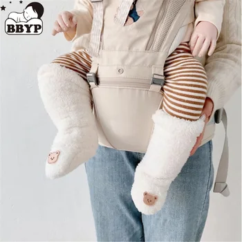 Cartoon Bear Bunny Cute Baby Socks Thick Warm Toddler White Autumn Winter PlushKnee High Baby Long Tube Socks Newborn Floor Sock