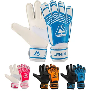 Професионални вратарски ръкавици Черно синьо футболни футболни ръкавици аксесоари обучение латекс размер 5-10