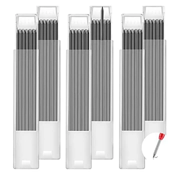  36Pcs маркиране моливи пълнители олово за дърводелски моливи, 2.8 мм HB пълнител води за дърводелец маркер