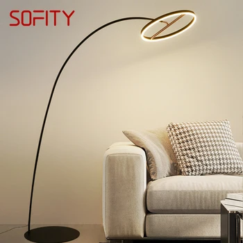 SOFITY Nordic Риболовна подова лампа ModernFamily Living Room до дивана Creative LED минимализъм Постоянна светлина