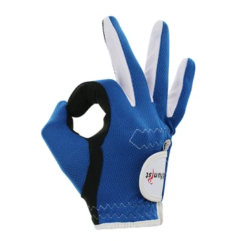 1 чифт голф ръкавици за деца Junior деца лява / дясна ръка дъжд сцепление 3D производителност окото нехлъзгащи микро влакна подарък за голфър