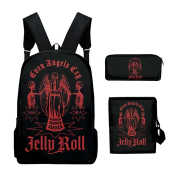 Jelly Roll раница 2023 Backroad кръщение турне 3 парчета комплекти мода раница рамо чанти молив чанта