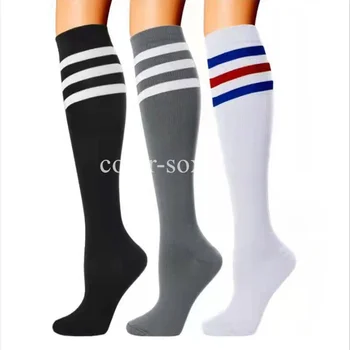 Компресия Mmhg Нови мъжки чорапи Футболни чорапи Жени 20-30 Спортни чорапи за маратон Колоездене Футбол Разширени вени