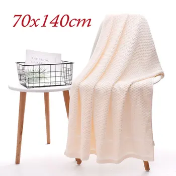100% чисти памучни кърпи за баня супер абсорбираща бързосъхнеща баня дълга мека кърпа голяма 70x140cm за мъже и жени домакинство