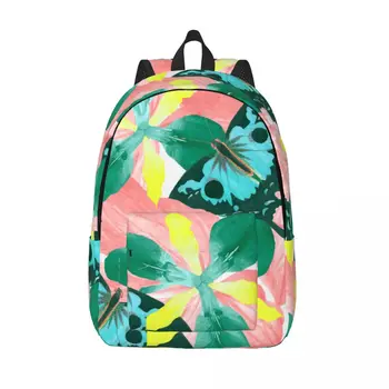  ученическа чанта студент раница пеперуда флорални реколта печат рамо раница лаптоп чанта училище раница
