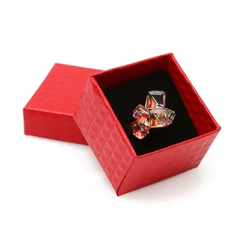 кариран модел кутия за бижута красота бижута дисплей за пръстен обица ухо шипове кутия за съхранение жена бижута опаковка подарък кутия