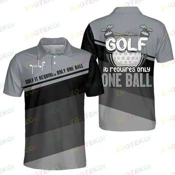  голф поло риза тя изисква само една топка къс ръкав бутон &цип поло риза за мъже