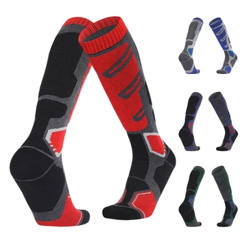 Ски чорапи Спортове на открито Зимни Термични Дебели Удобна възглавница Топъл сноуборд Ски Чорап за мъже и жени