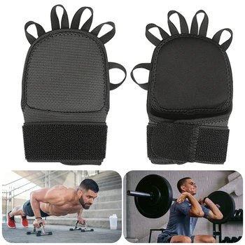 Ръкавици за вдигане на тежести Подплатени ръкавици за тренировка за вдигане на тежести Регулируеми спортни ръкавици против хлъзгане за фитнес тренировки