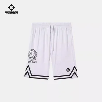 RIGORER 2023 Летни нови тъкани спортни панталони Мъжки баскетболни панталони Свободна стрелба Дишаща дива топка Бързосъхнещи спортни шорти