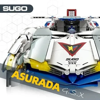 технически MOC 92033 Супер спортен състезателен автомобил Формула кола Asurada G.S.X модел 3907PCS строителни блокове тухлени играчки за деца подарък