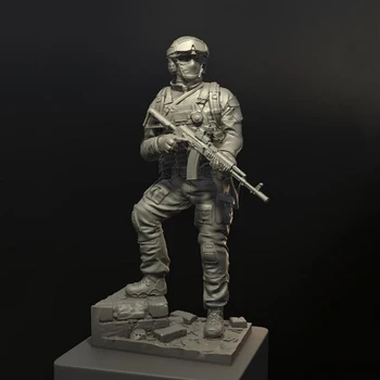 Unassambled 1/24 75MM сили за специални операции SOLDIER STAND Смола фигура миниатюрни моделни комплекти Небоядисани