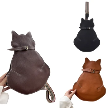 2023 Сладка котка форма Crossbody чанта Leisure чанта пътуване колан чанта голям капацитет прашка чанта гърдите чанта над рамото чанта