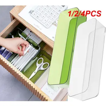 1/2/4PCS чекмедже дял кутия за съхранение сортиране малки съхранение бокс офис бюро кабинет вградени канцеларски писалка правоъгълна пластмаса