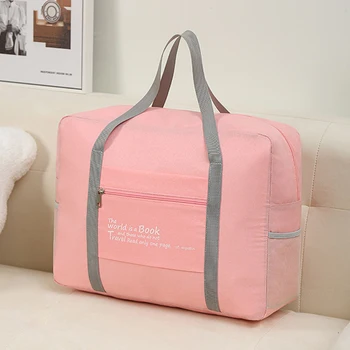 Нов Оксфорд плат пътни чанти многофункционални голям капацитет чанта за съхранение жени чанта сгъваема удобна чанта за пътуване