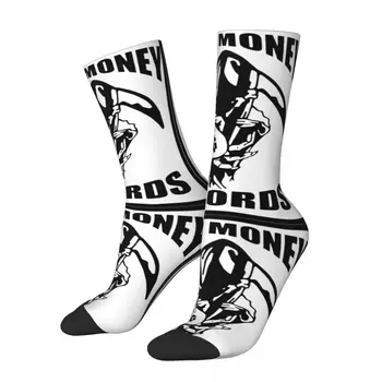 Хип-хоп Реколта Пари Рекърдс Луди мъжки компресионни чорапи Унисекс готически стил Хараджуку Безшевни отпечатани Смешни Happy Crew чорап