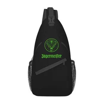 Casual Jagermeister лого прашка чанти за пътуване туризъм мъжки Crossbody гърдите раница рамо Daypack