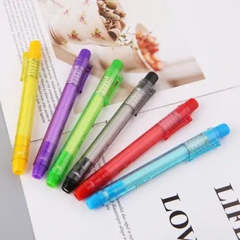 Creative Press Type Pen Shape Eraser Writing Drawing Pencil Erase Student School Office Stationery Learning Painting Accessory