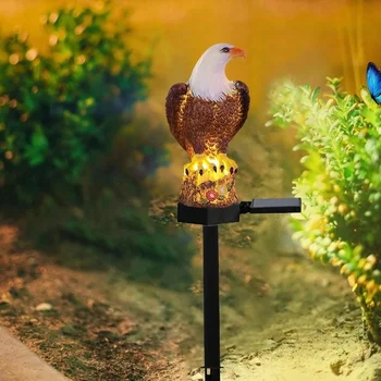 Owl слънчеви LED светлини градински пътеки двор тревата животински декорация светлини водоустойчив открит градина декорация аксесоари