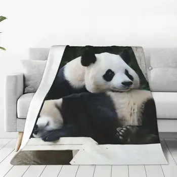 Fu Bao Fubao Panda Animal Blanket Warm Cozy Flannel Fleece Throw Blankets for Luxury Bedding Sofa