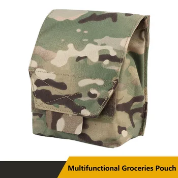 Многофункционална камуфлажна торбичка за хранителни стоки Преносима система Molle 5.56 / 9mm Чанта за съхранение на лазерно рязане Molle Tactical Sub Bag Kit