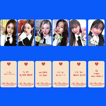 Kpop Idol 6pcs / комплект Lomo карти IVE Corsage Ver Photocards 1st DIVE фото картичка пощенска картичка за фенове колекция