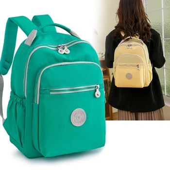 Casual жени лаптоп раница момичета найлон чанта женски раница пътуване daypacks дами високо качество раница за тийнейджър 7 цвята