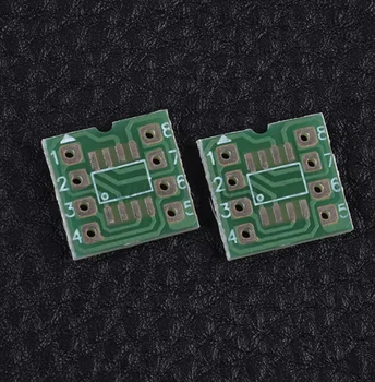 10PCS SOP8 завъртете DIP8 / SMD към DIP IC адаптер Socket SOP8 / TSSOP8 / SOIC8 / SSOP8 съвет TO DIP адаптер конвертор плоча 0.65mm 1.27mm
