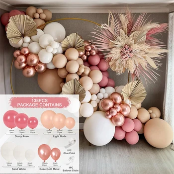 латексов балон верига Macaron балон венец арка комплект за сватба рожден ден парти декорация момичета бебе душ доставки