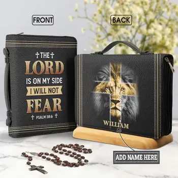 Господ ще застане с вас Дамски чанти с цип дръжка Библията корица случай за дами християнството чанти за Светата Библия чанта подаръци