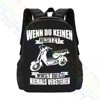 Wenn Du Keinen Besitzt - Sr50 Simson Moped Roller GeschenkBackpack Bookbag с голям капацитет Art Print