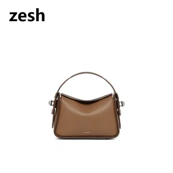 ZESH Луксозна мода Нова светлина Луксозна универсална чанта за подмишници с едно рамо Crossbody Lunch Box Bag Френска чанта за стик Жена