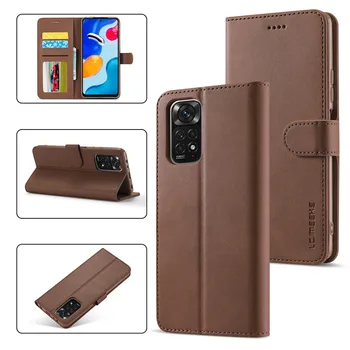 Мода луксозен кожен портфейл флип случай за Xiaomi Redmi Note 12Pro 4G капак магнитен с държач за карти чанта защитен телефон случай