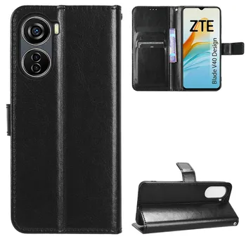 За ZTE острие V41 Vita случай луксозен флип PU кожен портфейл ремък стойка защитен калъф за ZTE V41Vita телефон чанта