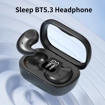 Sleep цифров дисплей Bluetooth 5.3 слушалки безжични BT сън слушалки мини невидими спортни слушалки в ухото мини слушалки