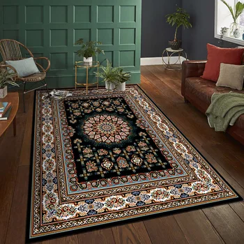 Реколта персийски къс купчина килим за декорация на хол килими за спалня декор килими Начало сгъстяване на подови постелки миещи се килими