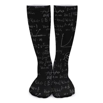 Смешни Математика Чорапи Дизайн на квантовата физика Ежедневни чорапи Есенни чорапи без хлъзгане Дамски меки дишащи чорапи на открито