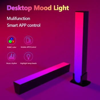 Pickup лампа Desktop атмосфера лампа LED синхронизация игра цвят музика ритъм лампа приложение контрол Начало стая декорация