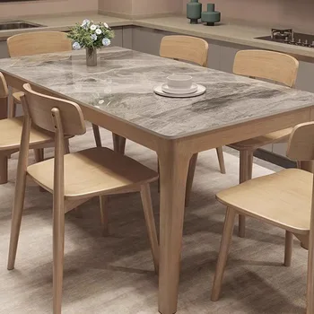 Проучване Kawaii маса за хранене водоустойчив скандинавски ресторант стая трапезни маси спестяване на пространство Big Mesas De Jantar мебели за дома