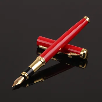 Fountain Pen Metal Ink Office канцеларски материали 0.5mm Nib Висок клас писалки, подходящи за даване на хора персонализирани лого име подарък