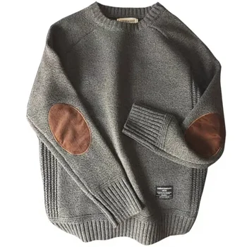 Мъжки стил мъжки пуловер пуловер голф нов пуловер мъжки корейски издание студент хлабав удебелен трикотаж палто есен